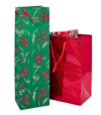 Christmas gift bags clipart