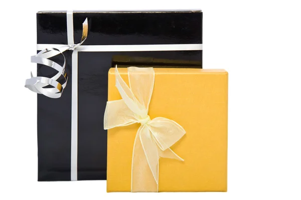 Two gift box studio shot — Stock Photo, Image