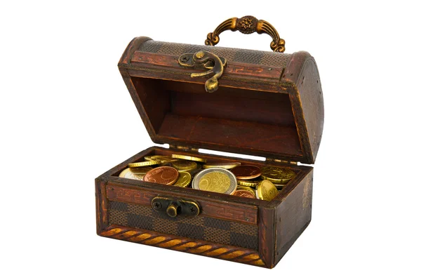 stock image Wooden treasure chest