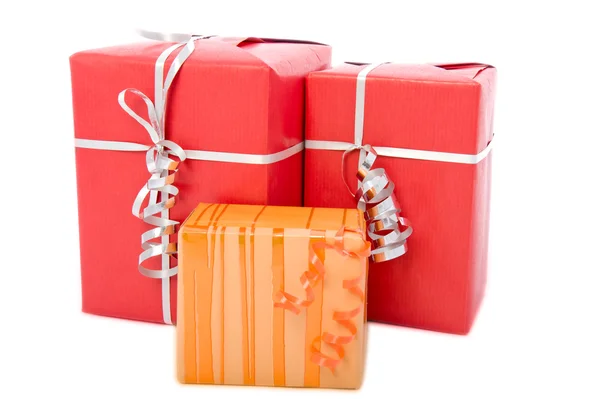 Tres cajas de regalo — Foto de Stock