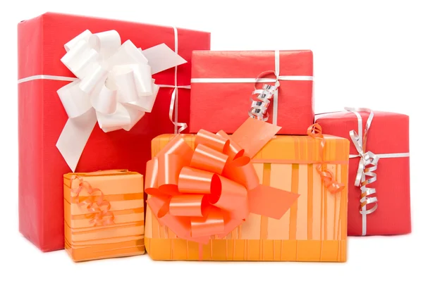 Vánoční dárkové krabice — Stock fotografie