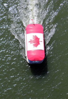 Seabus with Canadian Maple Leaf clipart