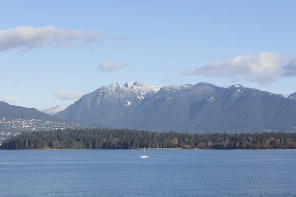 Stanley Park From English Bay — Stock Photo, Image