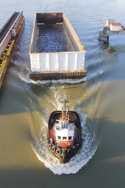 Tugboat and Swing Bridge — Stok fotoğraf