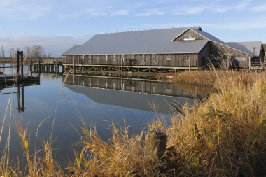 A Historic Shipyard in Richmond, British Columbia clipart