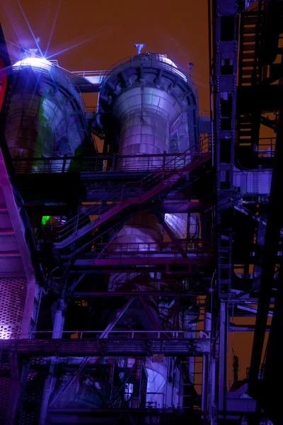 stock image Illuminated steelfactory