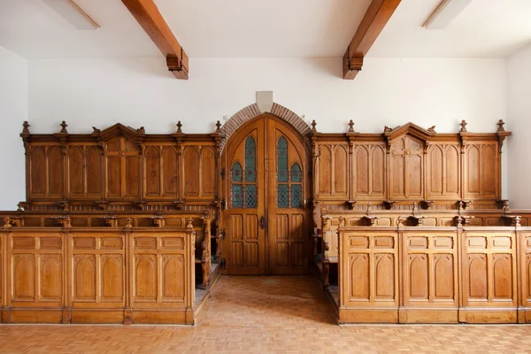 Drewniany kościół banków — Zdjęcie stockowe