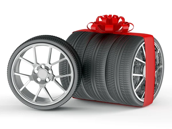 stock image Gift wheels