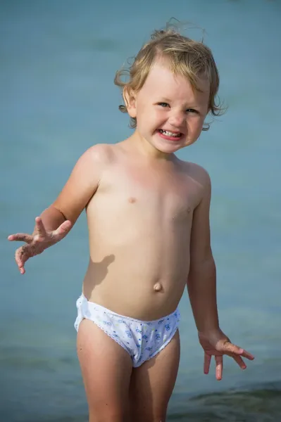 stock image Kid near the sea