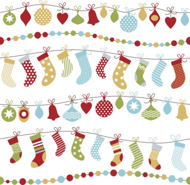 Seamless Christmas background clipart