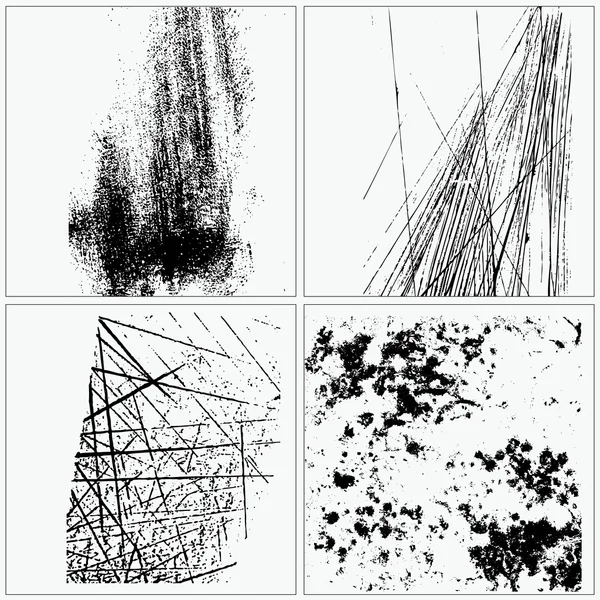 Collection de textures grunge — Image vectorielle