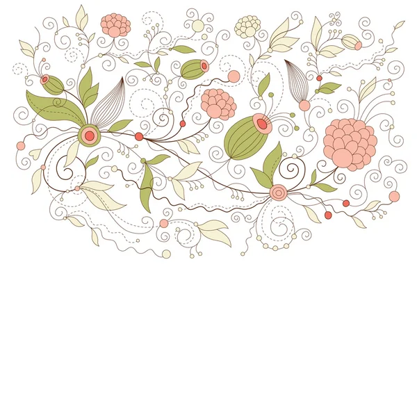 Ilustración floral — Vector de stock