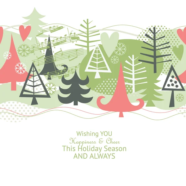 クリスマスと新年のカード — ストックベクタ