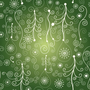 Christmas and New Year's pattern clipart