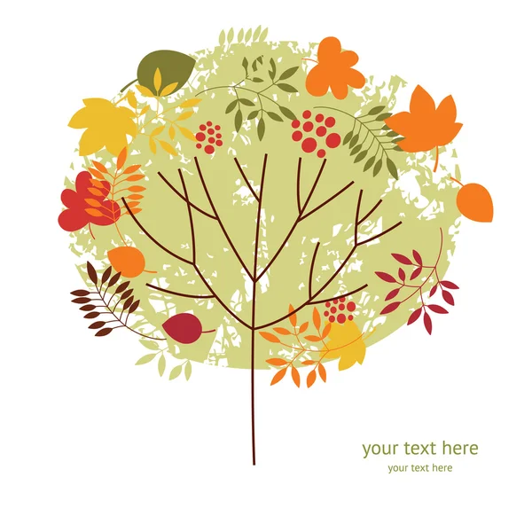 Осеннее дерево — стоковый вектор