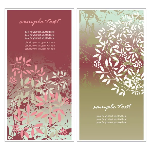 Floral verticale banners — Stockvector