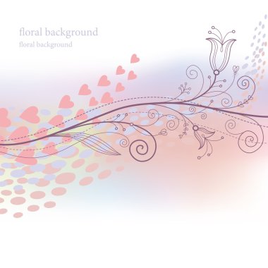 Floral background clipart