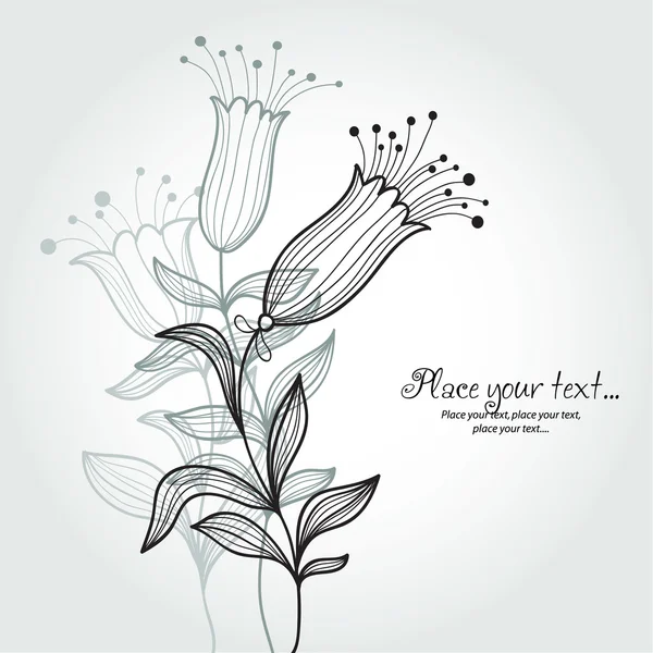 Beauté Fond floral — Image vectorielle