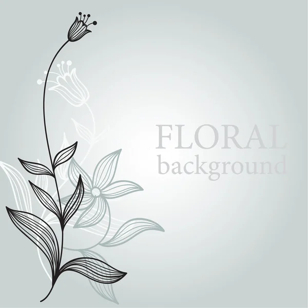 Skönhet floral bakgrund — Stock vektor
