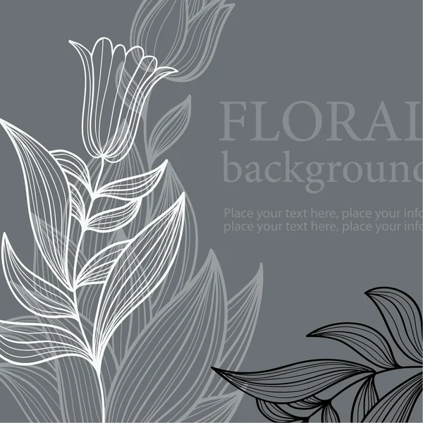Beauté Fond floral — Image vectorielle