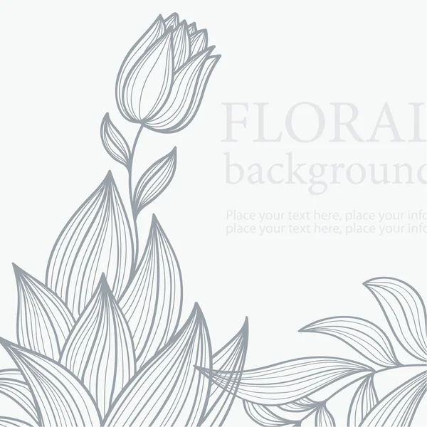 Schönheit floraler Hintergrund — Stockvektor