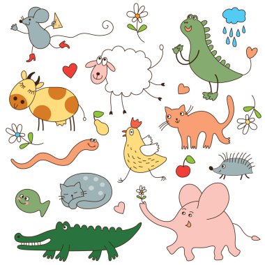 Cartoon animals clipart