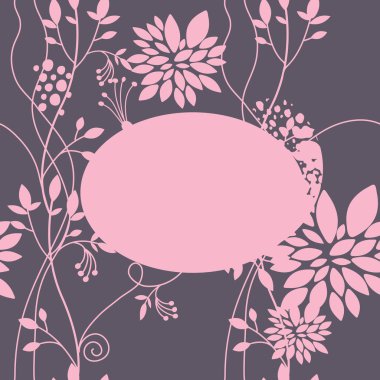 Floral background with place for your text clipart