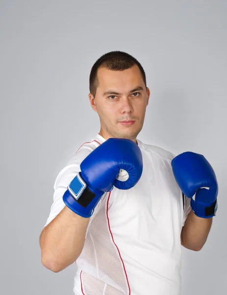 Man with boxing gloves — Stock Photo, Image
