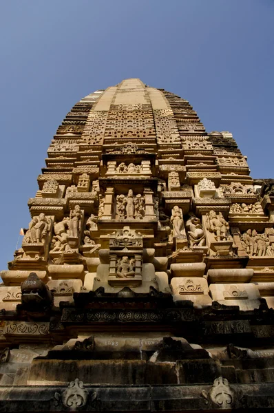 Erotiska skulpturer på khajuraho tempel, madhya pradesh, Indien, som — Stockfoto