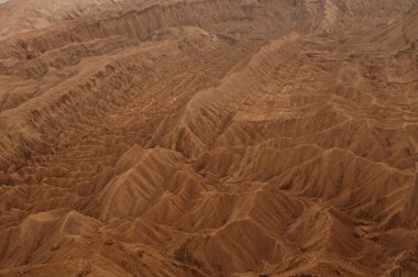 Valle de la muerte (Ölüm Vadisi) Şili atacama Çölü'havadan görünümü