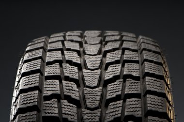 Closeup detail of winter tire tread clipart