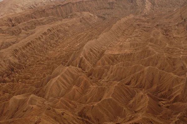 Vue aérienne de la vallée de la muerte (vallée de la mort) dans le désert d'atacama — Photo