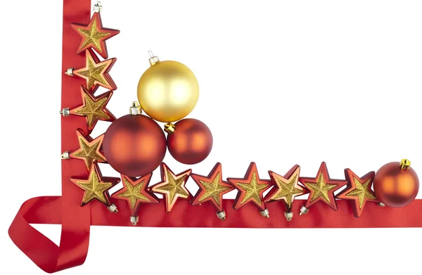 Noel dekorasyonu (önemsiz şey, kırmızı kurdele ile yıldız)