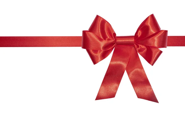 stock image Red satin bow