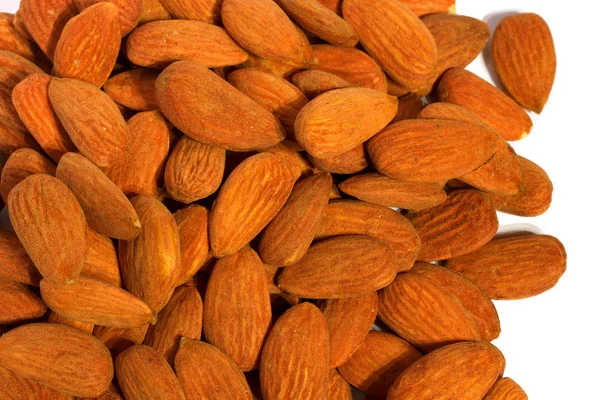 A pile of delicious natural almonds Royalty Free Stock Photos