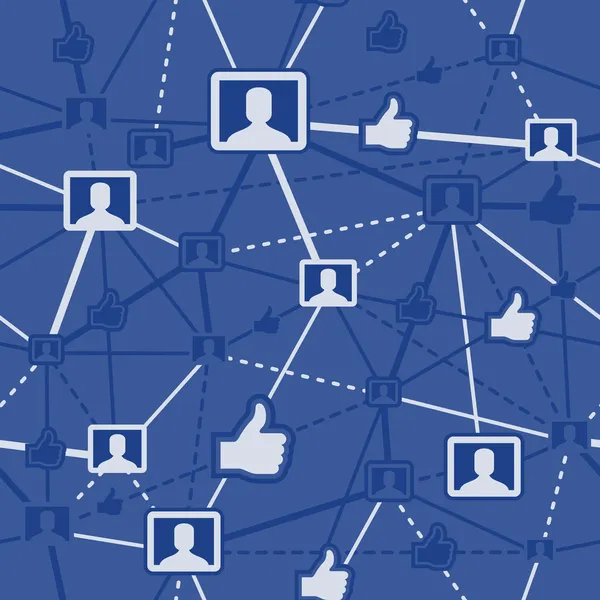 Sieci społeczne tło — Wektor stockowy