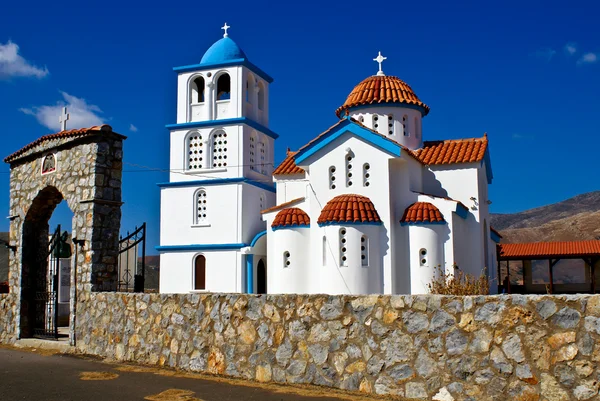 stock image White church in Crete