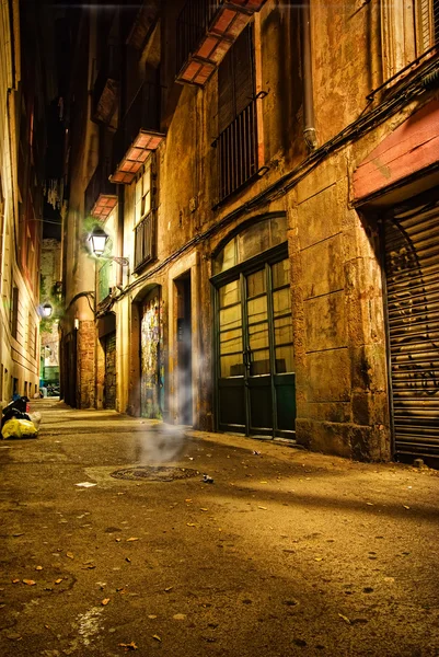 Barcelona mystic natt — Stockfoto