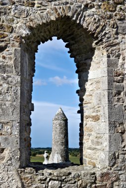 Monastery of Clonmacnoise, Ireland clipart