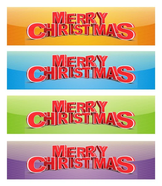 Sada vánočních bannerů — Stock fotografie