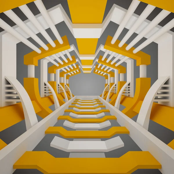 Futurystyczny korytarza — Zdjęcie stockowe