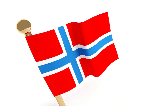 Νορβηγική σημαία — Φωτογραφία Αρχείου