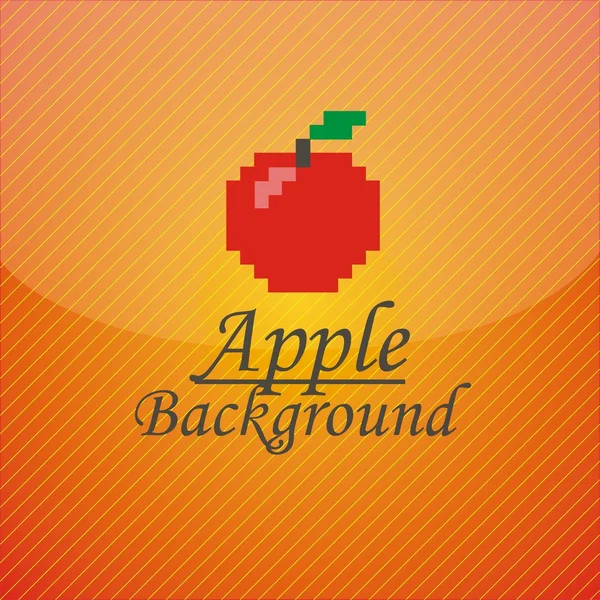 Φόντο από κόκκινο μήλο — Διανυσματικό Αρχείο