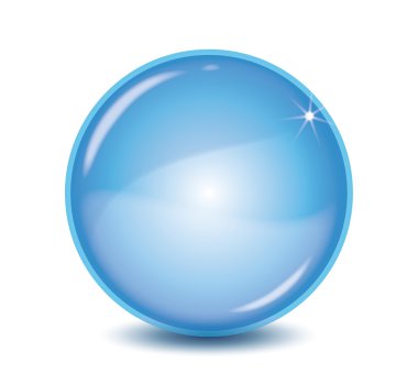 Bubble blue ball clipart