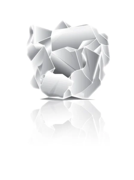 Crushed paper ball