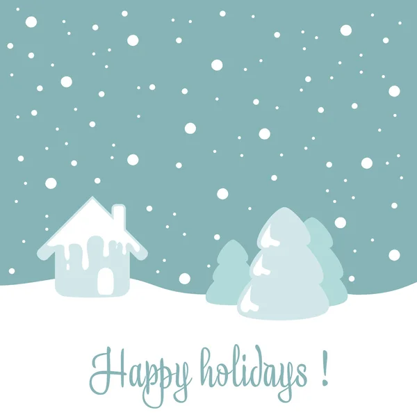 Cheerful Merry Christmas greeting card — Stok fotoğraf