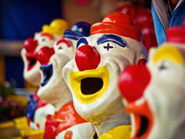 Clown con la bocca aperta — Foto Stock