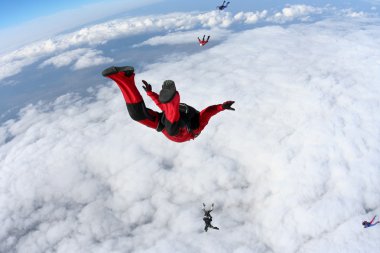Skydiving photo clipart