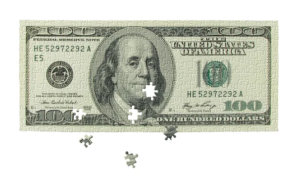 Monetary puzzle — Stock Photo, Image