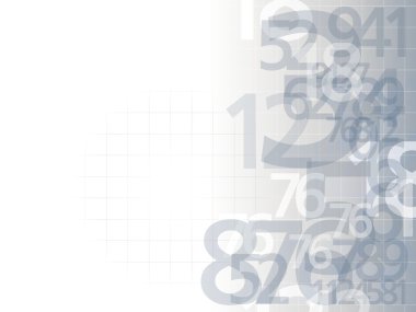 Numbers background light clipart